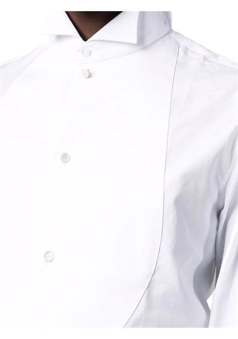 Poplin shirt with honeycomb weave front EMPORIO ARMANI | shirts | I1C70G I1C29101